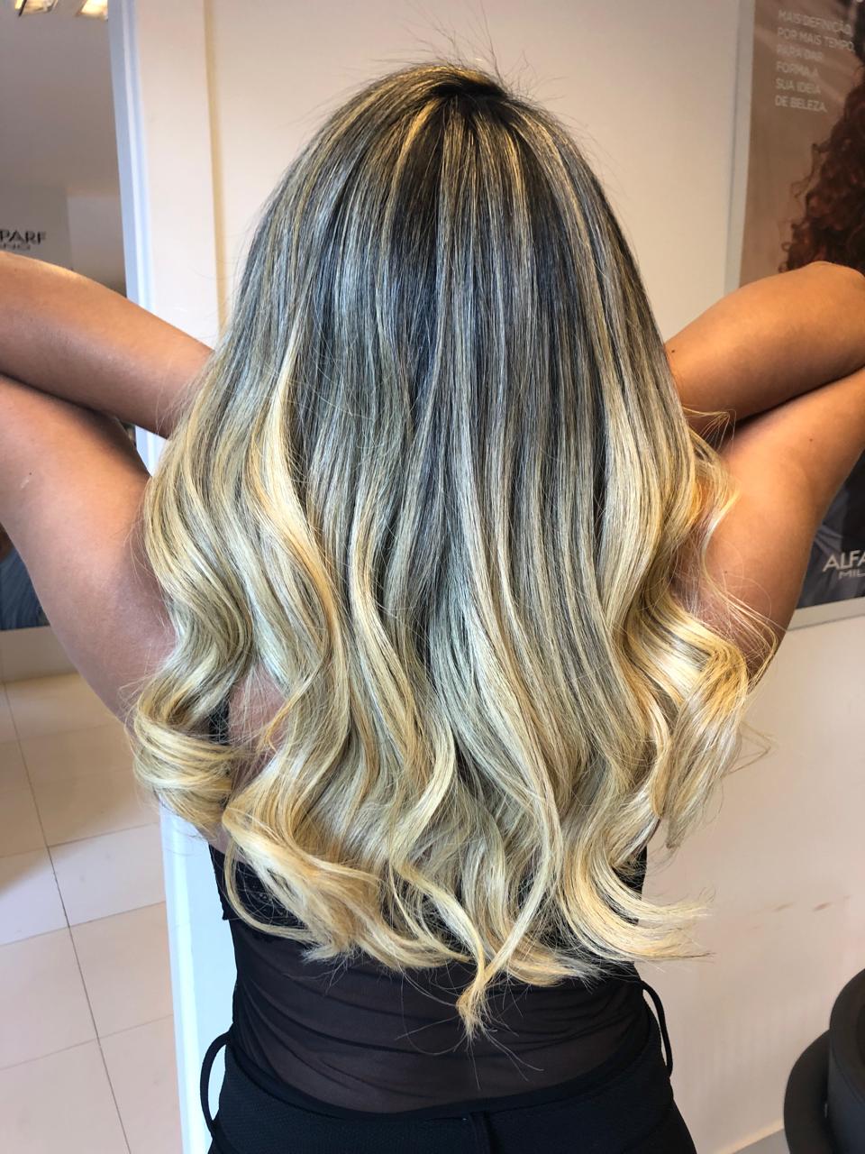 Balayage loiro — Studio Lenny Aguiar